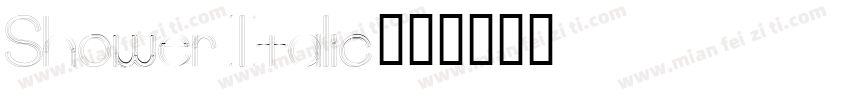 Shower Italic字体转换